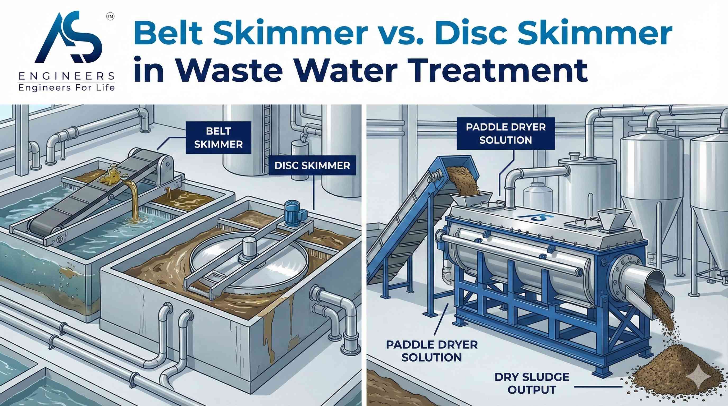 Belt Skimmer vs. Disc Skimmer in Waste Water Treatment